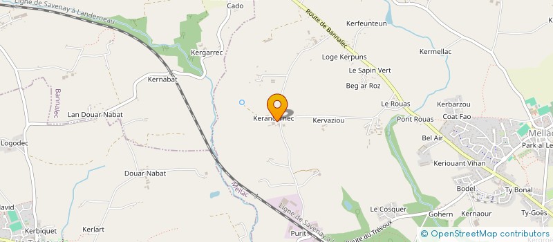 localisation de l'entreprise MADAME MARIE LYSE GUILLOU à MELLAC