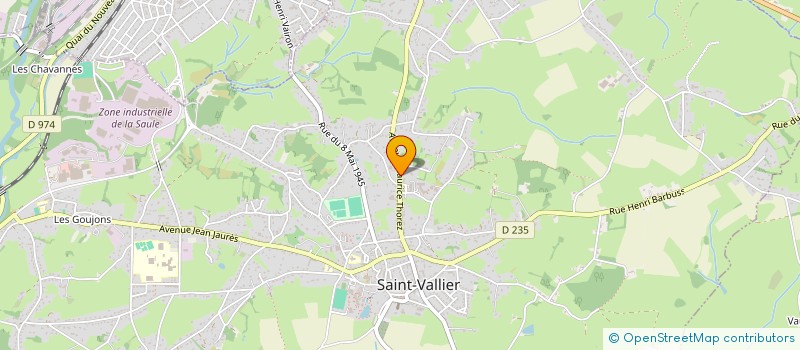 localisation de l'entreprise MADAME MARIE-LYSIANE PARROT  SAINT-VALLIER