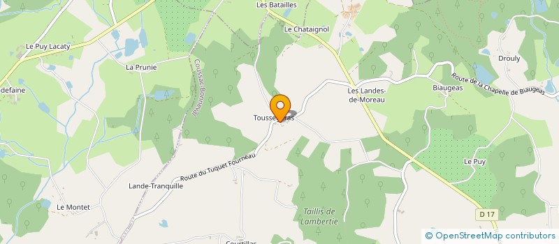 localisation de l'entreprise MADAME MARIE MACHADO  COUSSAC-BONNEVAL