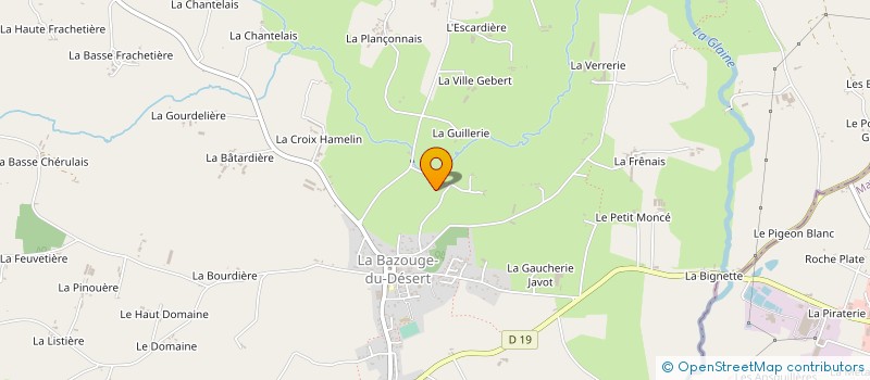 localisation de l'entreprise MADAME MARIE MACHARD  LA BAZOUGE-DU-DESERT