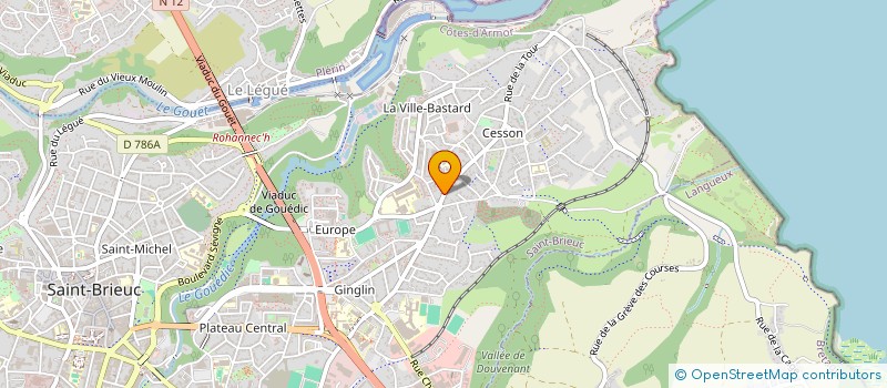 localisation de l'entreprise MADAME MARIE MADAY à SAINT-BRIEUC