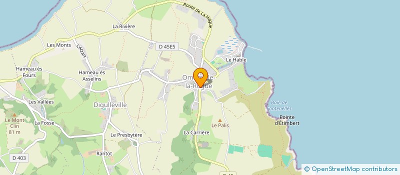 localisation de l'entreprise MADAME MARIE MADELEINE  LA HAGUE