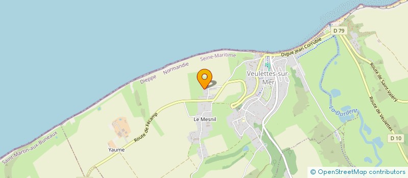 localisation de l'entreprise MADAME MARIE-MADELEINE AUBE  VEULETTES-SUR-MER