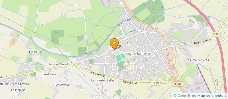 localisation de l'entreprise MADAME MARIE-MADELEINE BEAULIEU  GENNES-VAL-DE-LOIRE