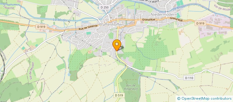 localisation de l'entreprise MADAME MARIE MADELEINE BERGANTZ  NIEDERMODERN