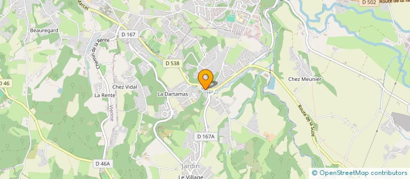 localisation de l'entreprise MADAME MARIE-MADELEINE BERTHIER  JARDIN