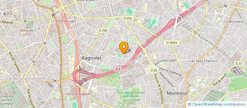 localisation de l'entreprise MADAME MARIE-MADELEINE BONNET à BAGNOLET