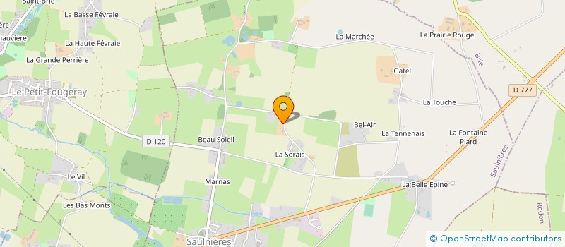 localisation de l'entreprise MADAME MARIE MADELEINE BOURDAIS  SAULNIERES