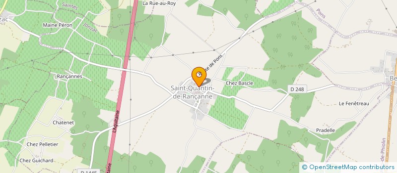 localisation de l'entreprise MADAME MARIE-MADELEINE BRENUSSEAU  SAINT-QUANTIN-DE-RANCANNE