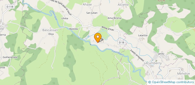 localisation de l'entreprise MADAME MARIE-MADELEINE CHIRAMBERRO  AHAXE-ALCIETTE-BASCASSAN