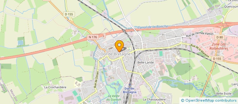 localisation de l'entreprise MADAME MARIE MADELEINE DANIEL  DOL-DE-BRETAGNE