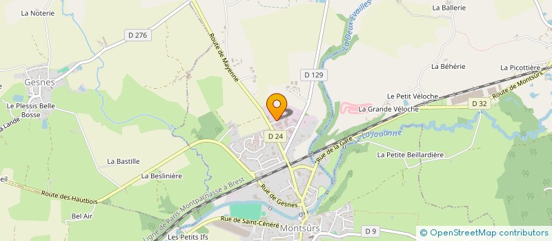 localisation de l'entreprise MADAME MARIE-MADELEINE FOUCAULT à MONTSURS