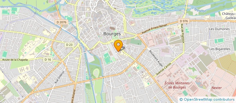 localisation de l'entreprise MADAME MARIE-MADELEINE GOEH-AKUE-GAD  BOURGES