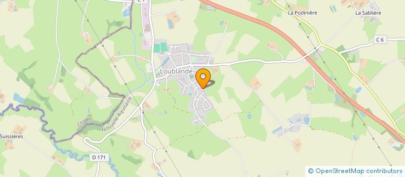 localisation de l'entreprise MADAME MARIE-MADELEINE GRIMAULT  SAINT-PIERRE-DES-ECHAUBROGNES