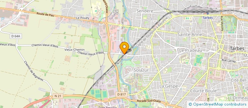 localisation de l'entreprise MADAME MARIE-MADELEINE LAVIGNE  TARBES