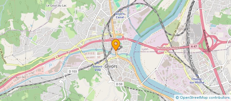 localisation de l'entreprise MADAME MARIE-MADELEINE LEPIN à GIVORS