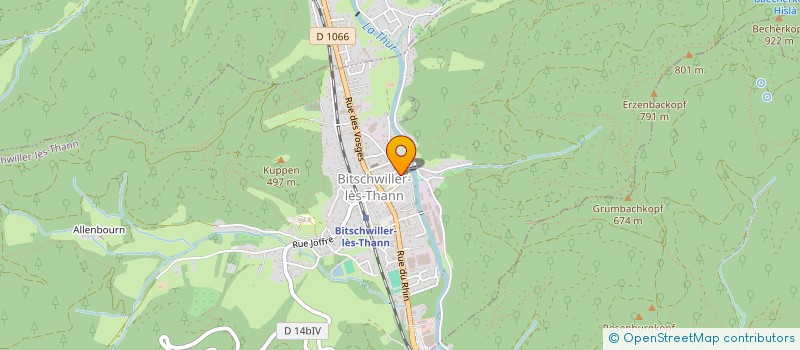 localisation de l'entreprise MADAME MARIE-MADELEINE LORENTZ  BITSCHWILLER-LES-THANN