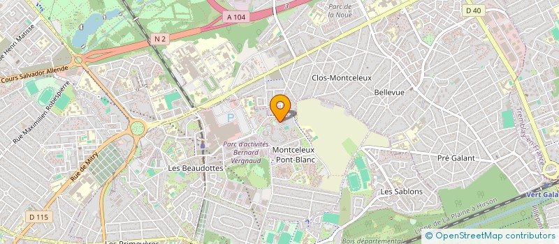 localisation de l'entreprise MADAME MARIE MADELEINE MAMBOMA  SEVRAN