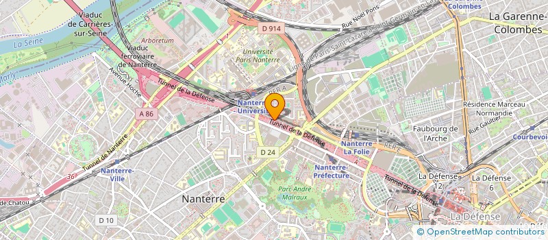 localisation de l'entreprise MADAME MARIE-MADELEINE MANJIA  NANTERRE