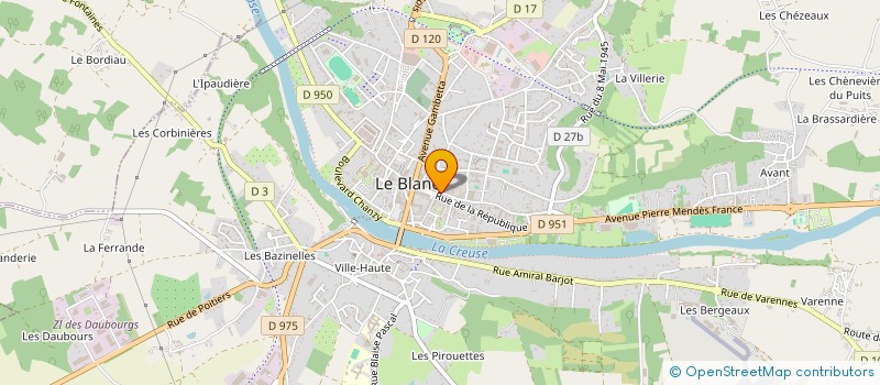 localisation de l'entreprise MADAME MARIE-MADELEINE PANHALEUX à LE BLANC