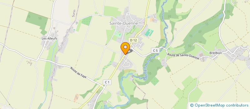 localisation de l'entreprise MADAME MARIE MADELEINE RAFFIN  SAINTE-OUENNE