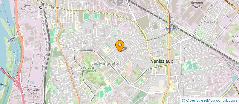 localisation de l'entreprise MADAME MARIE MADI MDAHOMA  VENISSIEUX