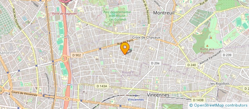 localisation de l'entreprise MADAME MARIE MAGDELEINE LABARRE à MONTREUIL