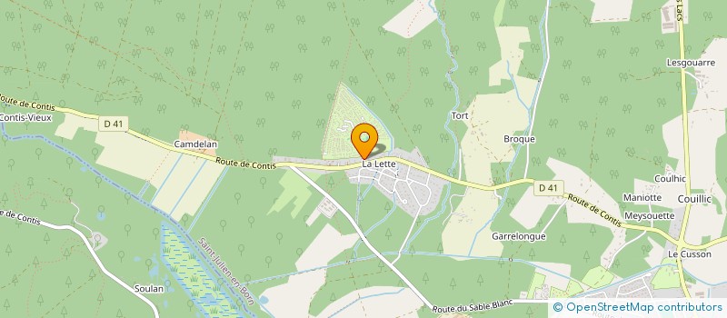 localisation de l'entreprise MADAME MARIE MAGNES  SAINT-JULIEN-EN-BORN