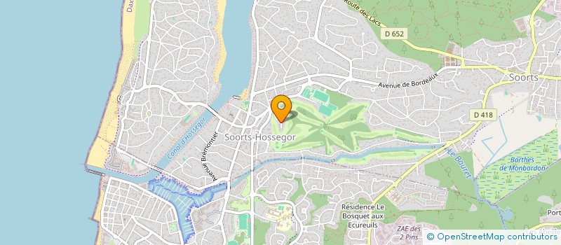 localisation de l'entreprise MADAME MARIE MAGNES  SOORTS-HOSSEGOR