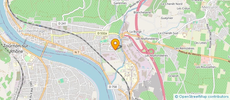 localisation de l'entreprise MADAME MARIE MAGNO  TAIN-L'HERMITAGE