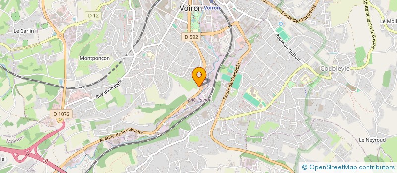 localisation de l'entreprise MADAME MARIE MAHEO à VOIRON