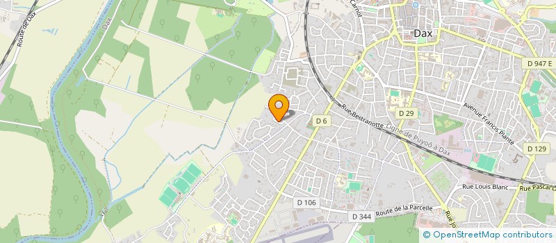 localisation de l'entreprise MADAME MARIE MAHERAULT  DAX