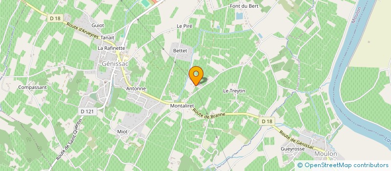 localisation de l'entreprise MADAME MARIE MAILLOT à GENISSAC