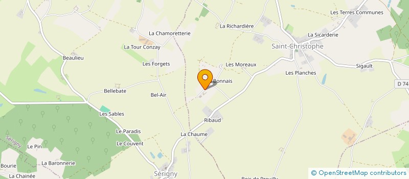 localisation de l'entreprise MADAME MARIE MALAGU à SAINT-CHRISTOPHE