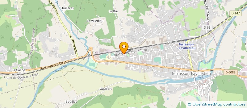 localisation de l'entreprise MADAME MARIE MALARD à TERRASSON-LAVILLEDIEU