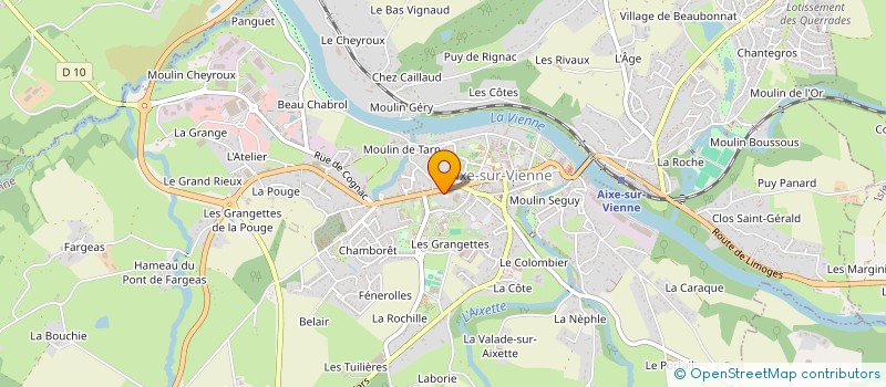 localisation de l'entreprise MADAME MARIE MALINVAUD  AIXE-SUR-VIENNE