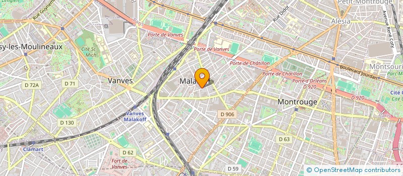 localisation de l'entreprise MADAME MARIE MANCEAUX à MALAKOFF