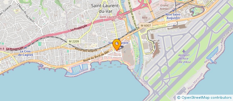 localisation de l'entreprise MADAME MARIE MANCINI  SAINT-LAURENT-DU-VAR