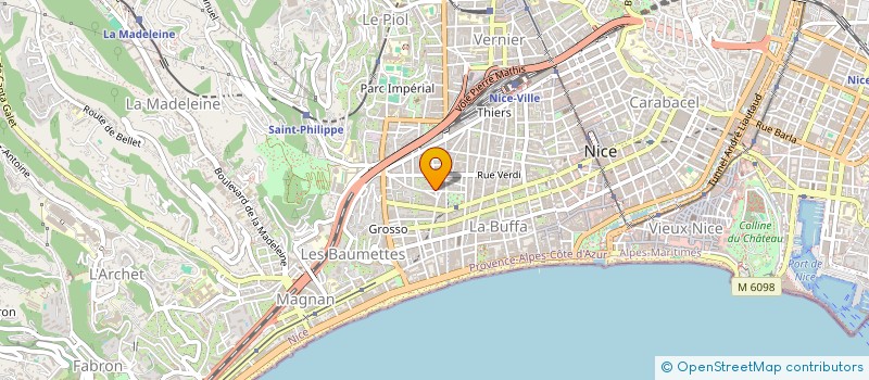 localisation de l'entreprise MADAME MARIE MANEVAL à NICE