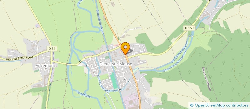 localisation de l'entreprise MADAME MARIE MANGIN à DIEUE-SUR-MEUSE