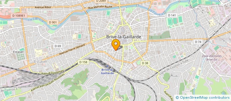 localisation de l'entreprise MADAME MARIE MANTOPOULOS  BRIVE-LA-GAILLARDE