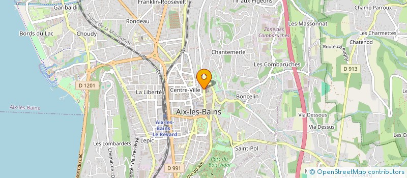 localisation de l'entreprise MADAME MARIE MANUELLE MOREIRA à AIX-LES-BAINS