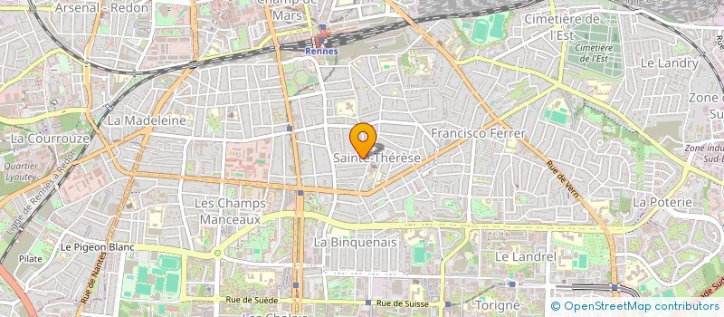 localisation de l'entreprise MADAME MARIE MAQUAIRE  RENNES