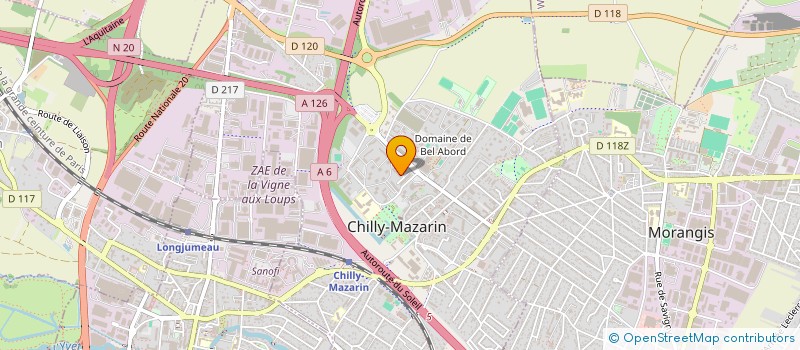 localisation de l'entreprise MADAME MARIE MARANDE à CHILLY-MAZARIN