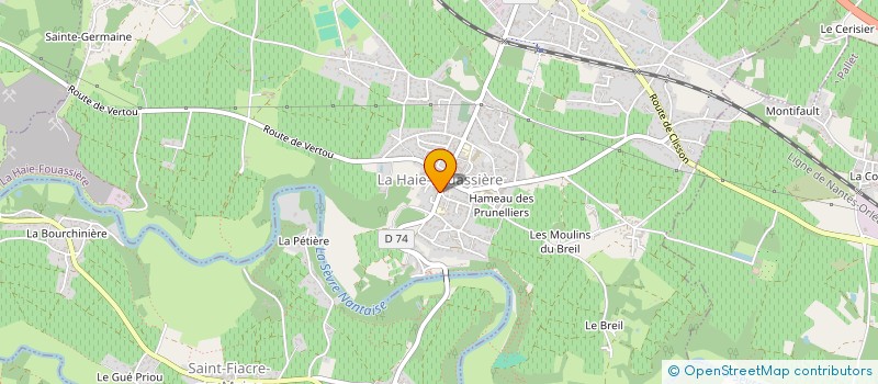 localisation de l'entreprise MADAME MARIE MARCHAIS à LA HAIE-FOUASSIERE