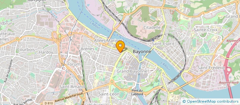localisation de l'entreprise MADAME MARIE MARCHAL à BAYONNE