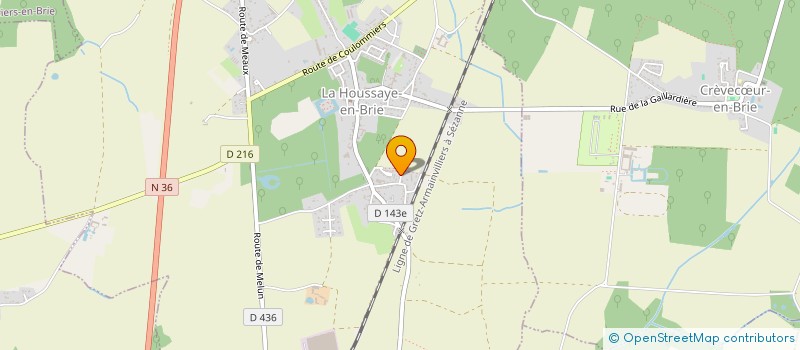 localisation de l'entreprise MADAME MARIE MARCHAL-CHANCELLIER  LA HOUSSAYE-EN-BRIE