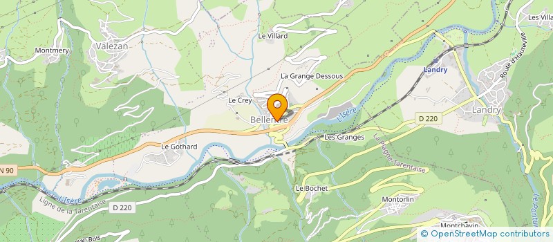 localisation de l'entreprise MADAME MARIE MARCHAND-MAILLET  LA PLAGNE TARENTAISE