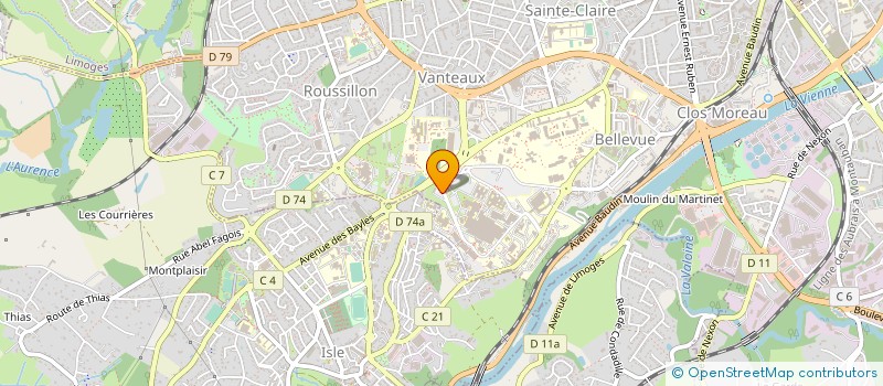 localisation de l'entreprise MADAME MARIE MARECHAL à LIMOGES