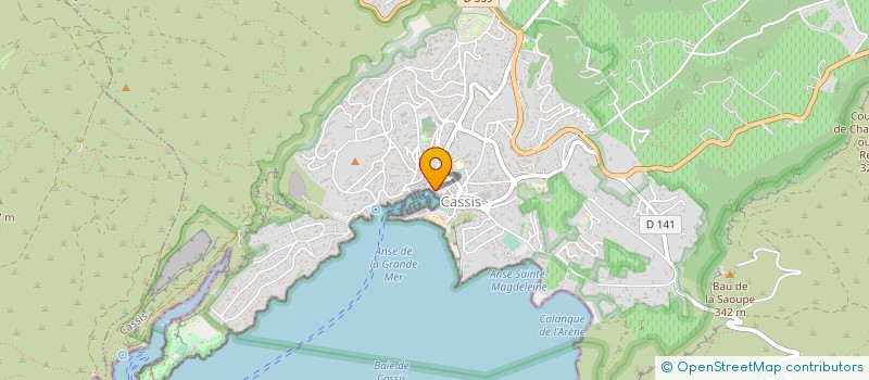 localisation de l'entreprise MADAME MARIE MARFAING  CASSIS